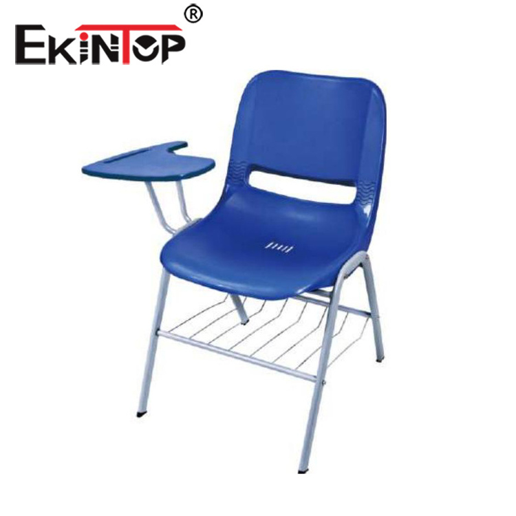 Ekintop Cadeira Escolar Classroom Comfortable Students Chair With Desk Attaches School Student Chair With Writing Pad