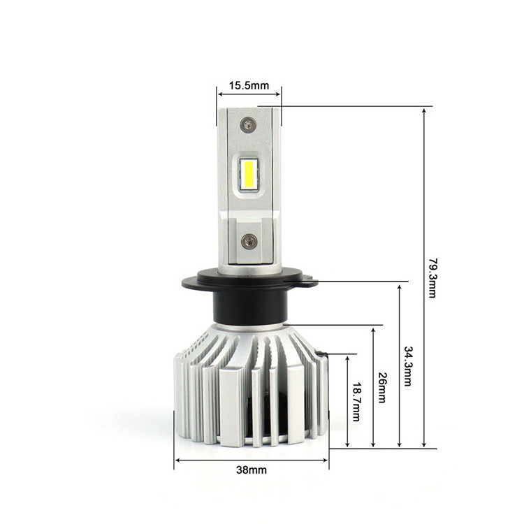 Anti Flicker Car Light Auto Part Led Lamp H11 9005 9006 9012 H7 Led Headlight Bulb With Canbus System