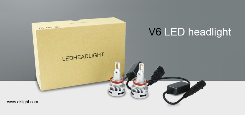 Auto Lighting Systems 8000lm V6 H7 D1S D2S D3S led headlight H11 9005 car led light 9006 9012 Projector lens led headlights