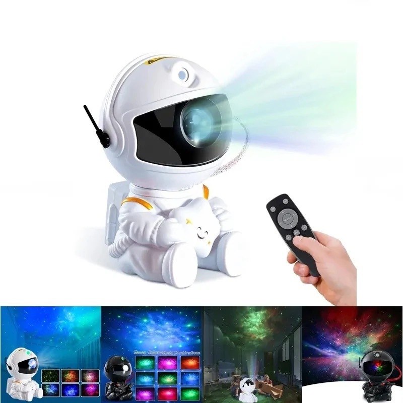 Mini Astronaut Lamp Starry Projector Light With Guitar Star Projector Galax y Light Projector Nebula Night Light Space Buddy