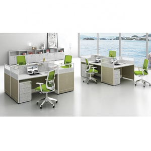 ekonglong custom 4 seater office workstation cubicle custom 4 person office glass partition wall