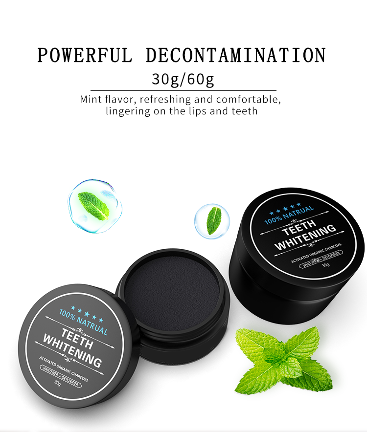 2024 New Arrival Natural Bamboo Charcoal Teeth Whitening Activated Carbon Tooth Whitening Powder