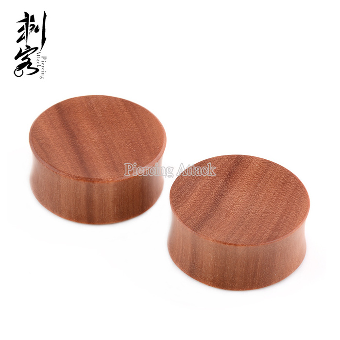 Body Piercing Jewelry Double Flared Natural Saba Wood Ear Stretcher