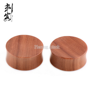 Body Piercing Jewelry Double Flared Natural Saba Wood Ear Stretcher