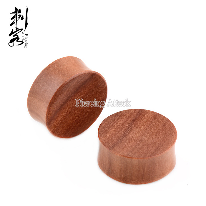 Body Piercing Jewelry Double Flared Natural Saba Wood Ear Stretcher