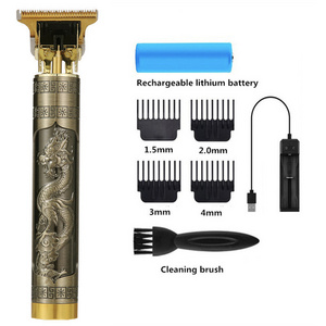 Electric Shaver Rechargeable Dragon Phoenix Buddha Head Hair Trimmer R Blade Trimmer Haircut Set Cordless T9 Hair Trimmer