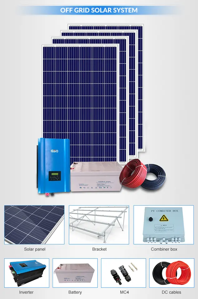 Grade A Solar Panel System 10KW Solar System 3kw 5kw 6kw 8kw Solar Energy Systems Complete Solar Kits With lithium Batteries