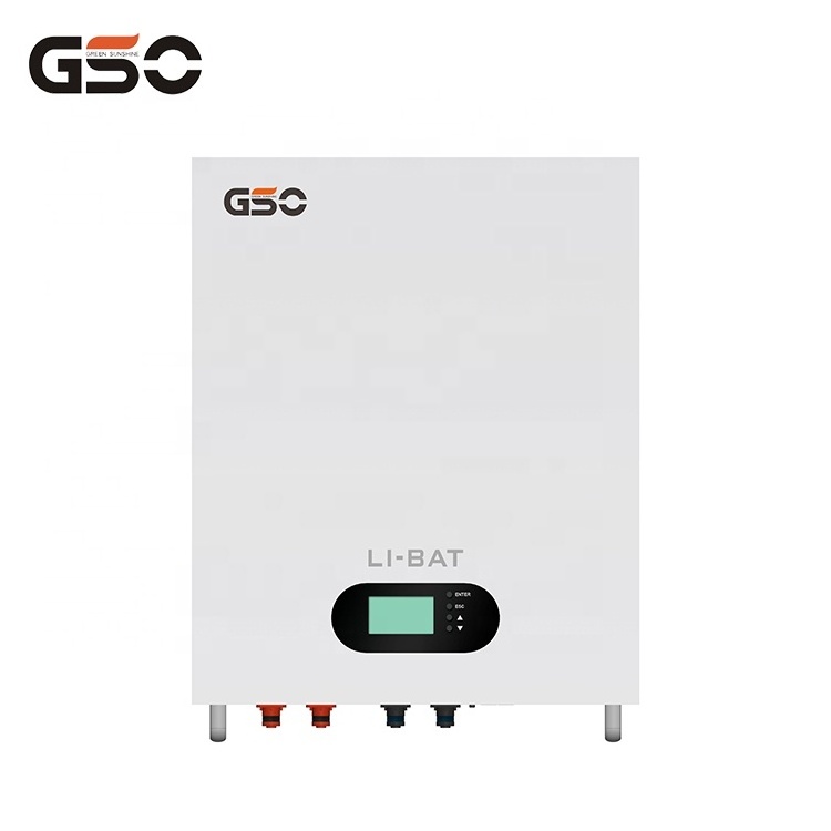 GSO 48v 10kw 5kwh solar batteries power wall 24v battery pack powerwall 51.2v 100ah 200ah 300ah home lifepo4 lithium ion battery