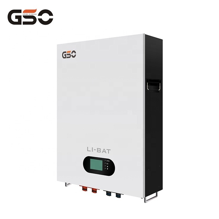 GSO 48v 10kw 5kwh solar batteries power wall 24v battery pack powerwall 51.2v 100ah 200ah 300ah home lifepo4 lithium ion battery