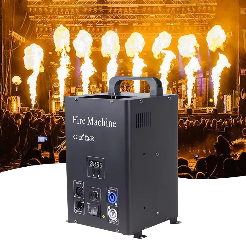 80W anti tipping firethrower DMX control flamethrower Machine flame jet  heads for dj Stage fire Machine