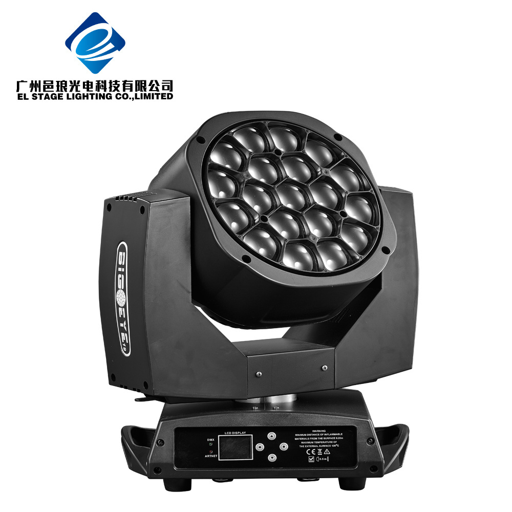 zoom K10 19*15w bee eye led moving head light