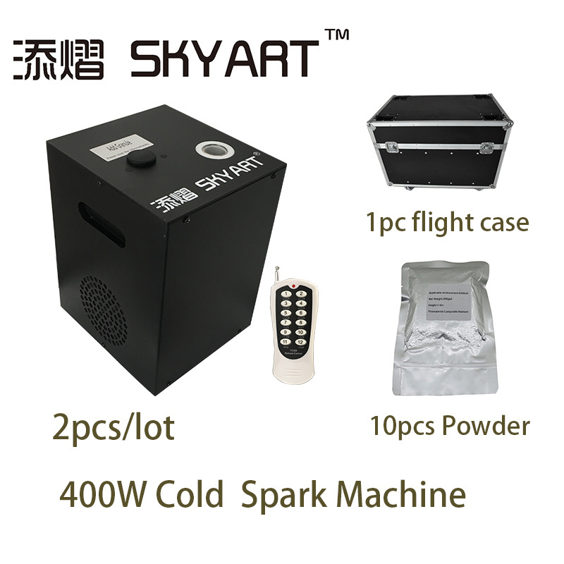 750w Set With Flight Case Cold Spark Machine Wireless Fireworks Fountain Sparkler Remote Dmx Control 400w Mini For Wedding Stage