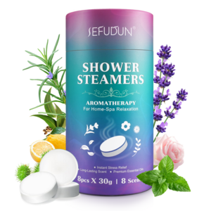 SEFUDUN Natural Bath  Fizzies Long Lasting Scent Shower Steamers Aromatherapy Shower Bombs For Women Men Instant Stress Relief