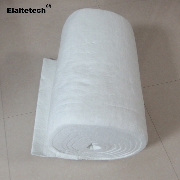 1050 common 25mm thickness density 96 kg/m3 ceramic fiber wool blanket for pipe insulation