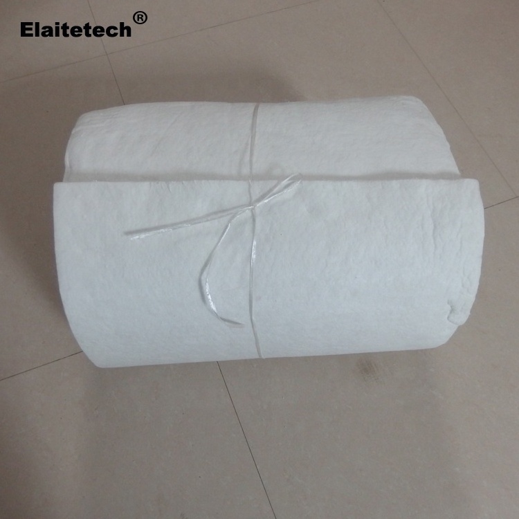 1050 common 25mm thickness density 96 kg/m3 ceramic fiber wool blanket for pipe insulation