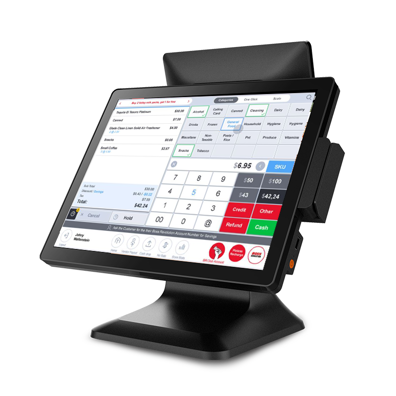 Elanda Newest Restaurant Windows 10 POS Systems All in one POS Terminal Cash Register Price Touch Screen POS Machine