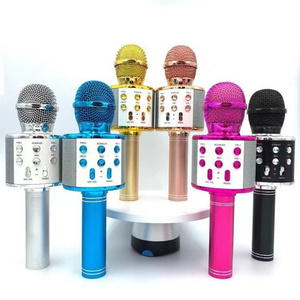 Wireless Karaoke Microphone Ktv Speaker Portable Professional Usb Mic For Kids Festival Gift Phone