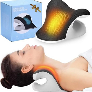 Heated Neck Stretcher For Neck Pain Relief Graphene Heated Neck And Shoulder Relaxer For Tmj Relief Cervical Traction Device