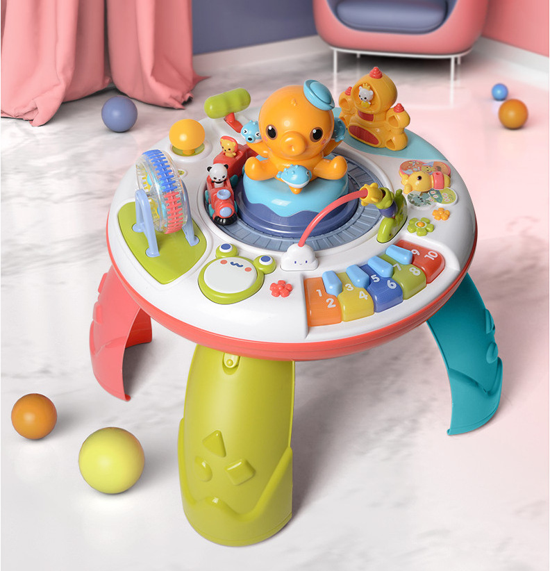 Baby Multi-functional Toy Desk 1-3 Years Old Baby Early Education Study Table Toys