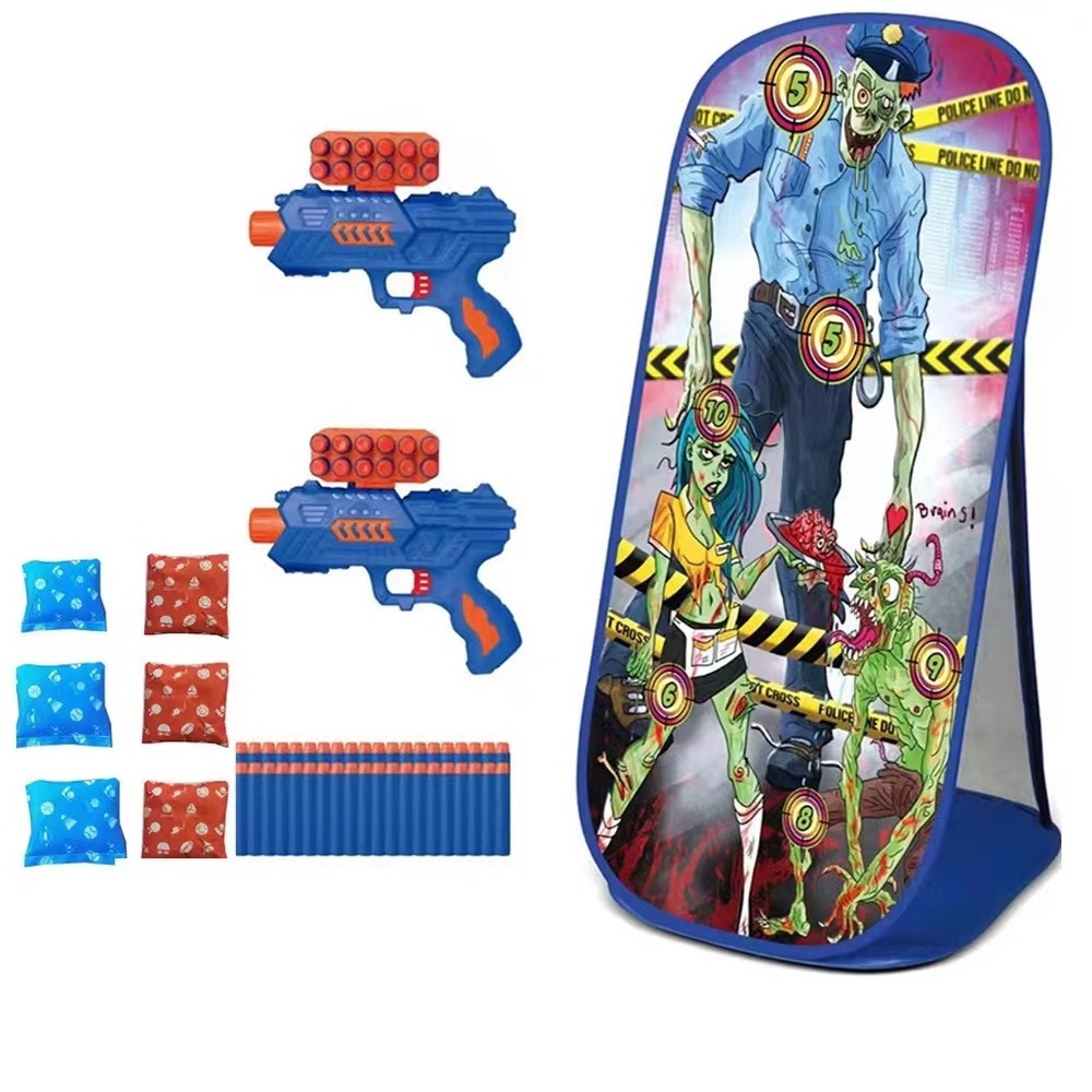 Dinosaur Shooting Target with 2 Foam Dart Blasters 40 Foam Darts Ideal Kids Gift Dinosaur Shooting Game Toy