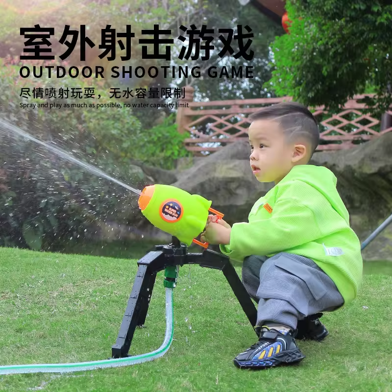 2024 Outdoor Shooting Water Gun Toy For Garden Household Pipe Link Summer Outdoor Toy Water Sprinkler Toys Water Sprinkler