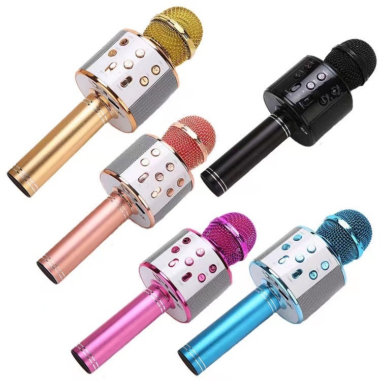 Wireless Karaoke Microphone Ktv Speaker Portable Professional Usb Mic For Kids Festival Gift Phone