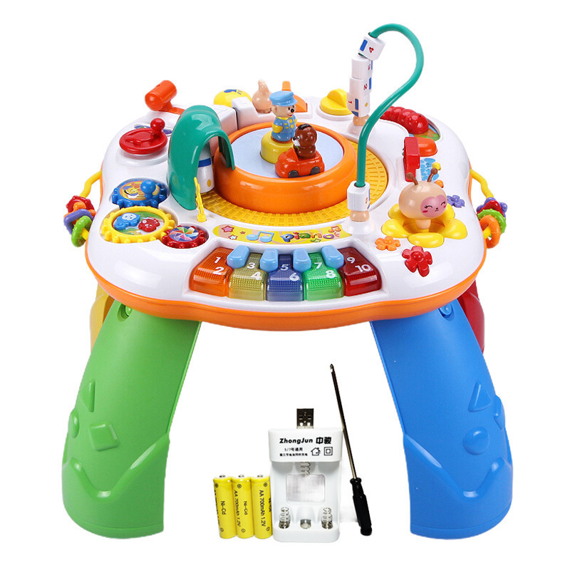 Baby Multi-functional Toy Desk 1-3 Years Old Baby Early Education Study Table Toys