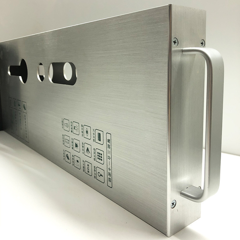 Logo pattern can be customized Fingerprint door lock display frame Aluminum alloy display rack.