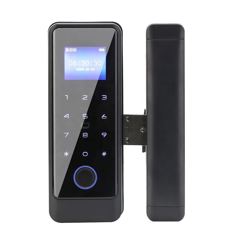 Waterproof Digital Handless Password Gate Rim Latch Lock bluetooth Smart Home TUYA Control Metal Door Lock  Smart Rim lock