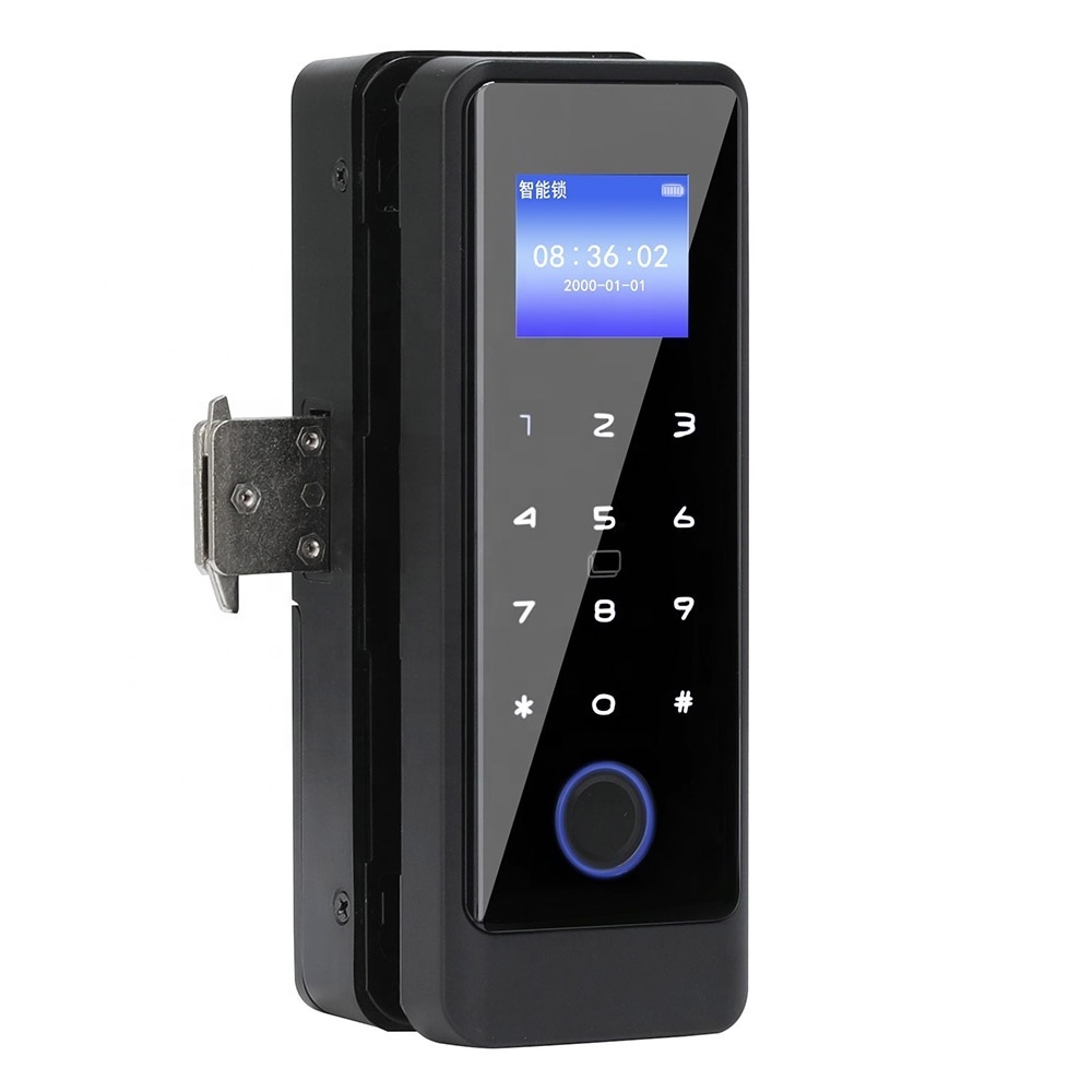 Waterproof Digital Handless Password Gate Rim Latch Lock bluetooth Smart Home TUYA Control Metal Door Lock  Smart Rim lock