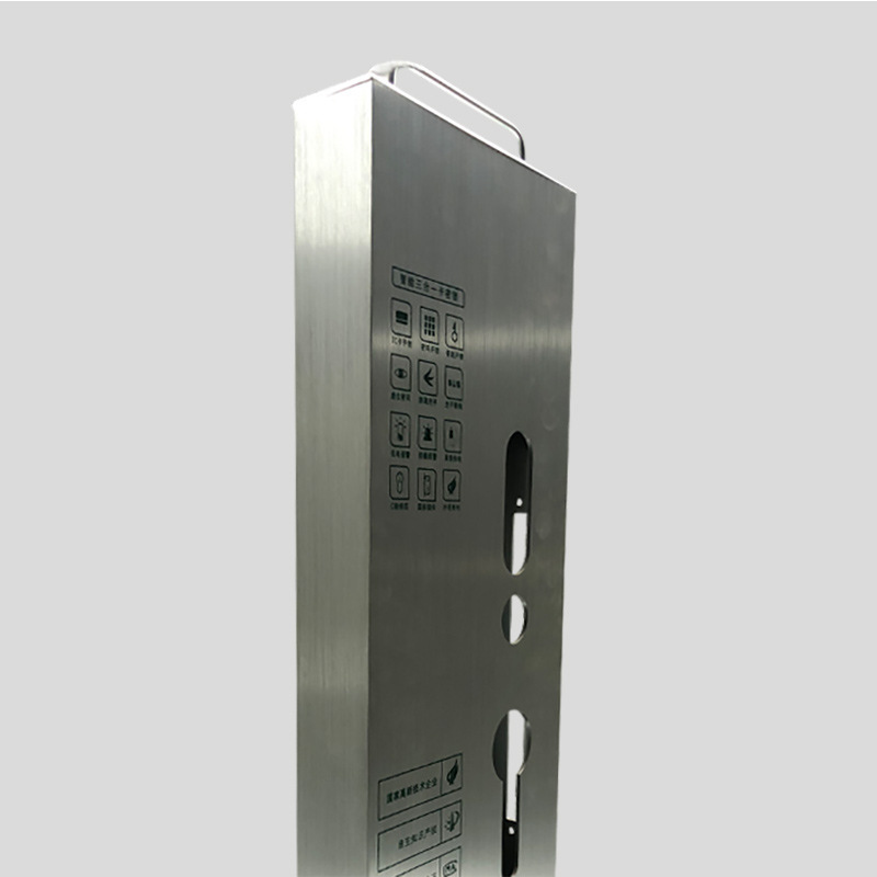 Logo pattern can be customized Fingerprint door lock display frame Aluminum alloy display rack.