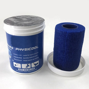 Cold Coesive Bandage Blue Elastic Non-woven Bandage for Emergency Use