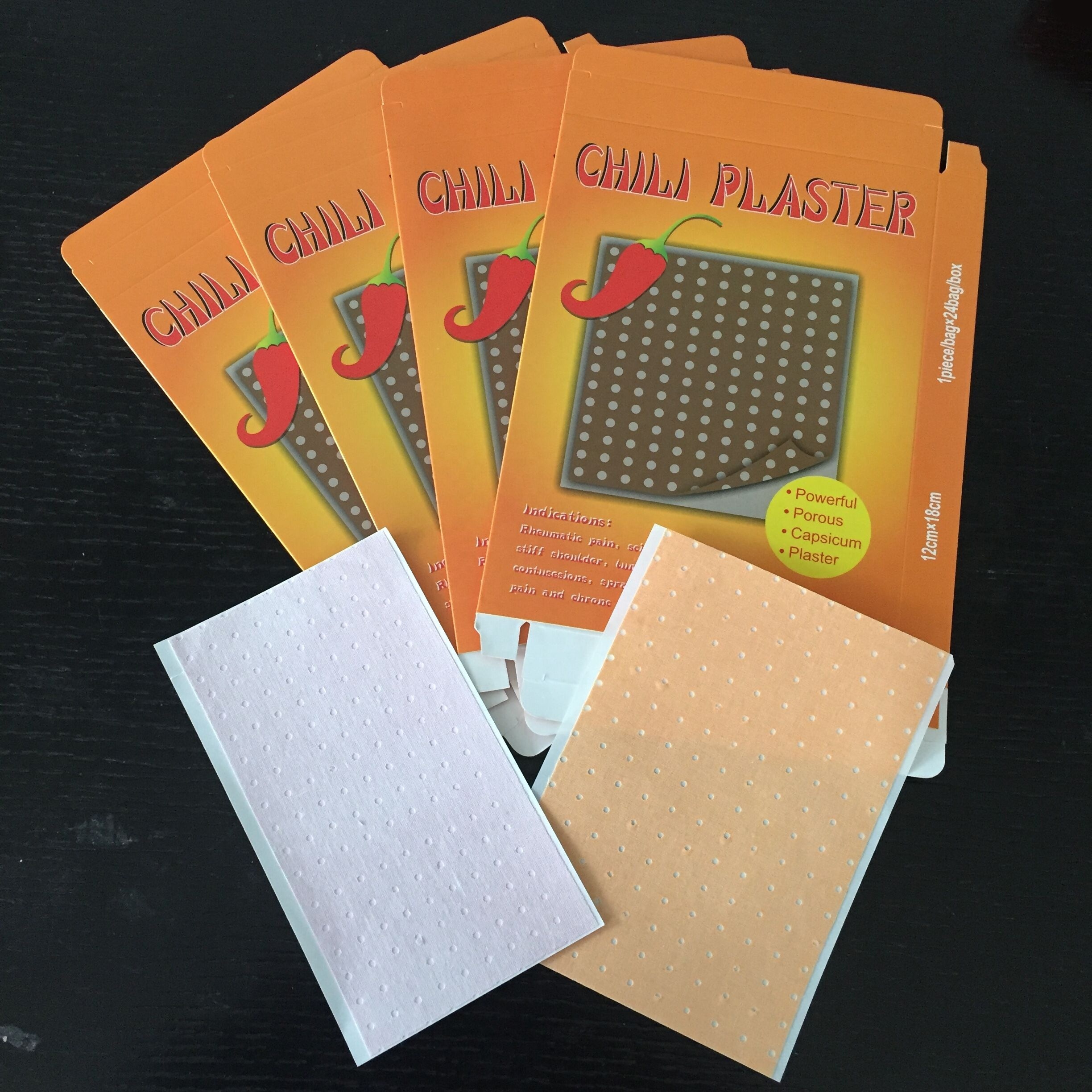 Herbal Hot Capsicum Plaster Patch Perforated Chili Plaster