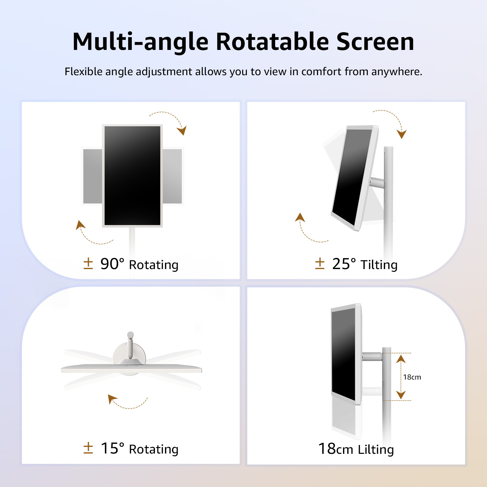 24 27 32 inch home entertainment lcd wireless touch screen stand by me tv monitor android tv with stand android 12 os