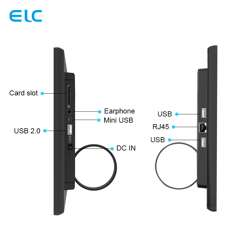 Wall mount 14 inch 10 points capacitive RK3288 front camera Touch screen poe optional nfc android tablet with USB