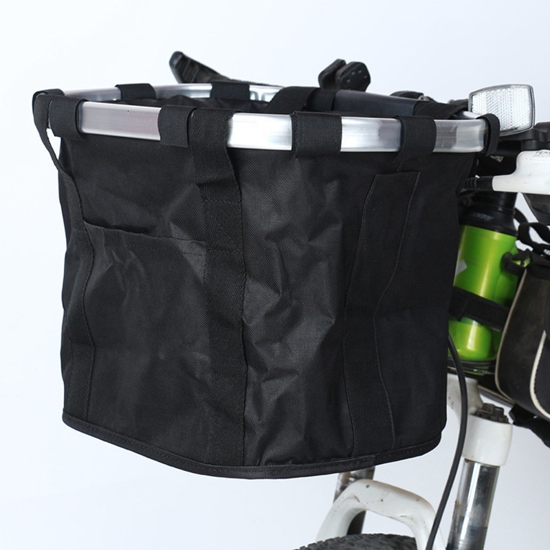 Bicycle Front Basket Folding Detachable Cycling Bag Carrier Dog Bag For Cat Dog