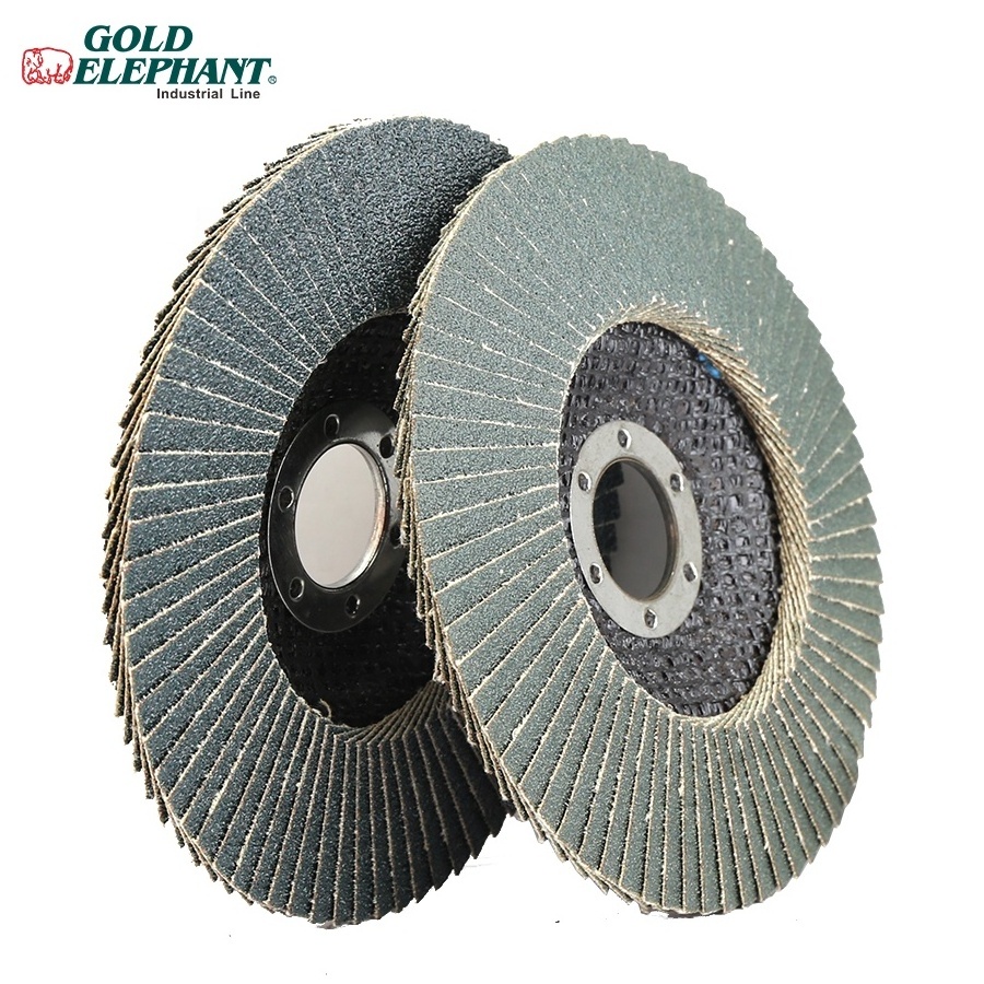 High quality flap disc 115mm  4.5 inch abrasive zirconia grinding wheel for metal and stainless steel