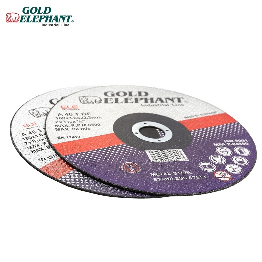 Gold Elephant resin abrasive 7 inch cutting disc 180mm cutting wheel for stone