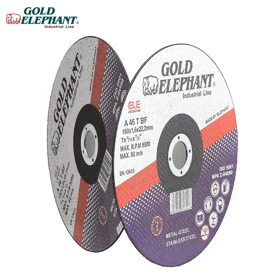 Gold Elephant resin abrasive 7 inch cutting disc 180mm cutting wheel for stone