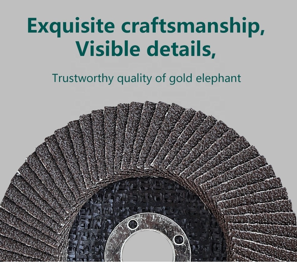 Gold Elephant customization  grinding wheel factory direct sales 7 inch flap wheel for metal