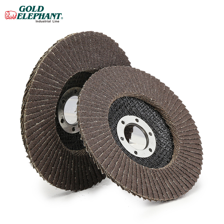 factory direct sales fflap wheel 115x22mm 4.5inch aluminum oxide T27/29 GRIT 40-240 marble and metal polishing wheels