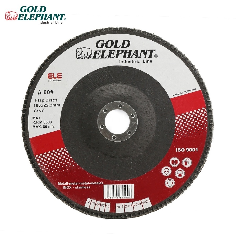 Gold Elephant customization  grinding wheel factory direct sales 7 inch flap wheel for metal