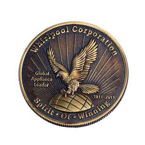 Wholesale custom high quality commemorative copper coin