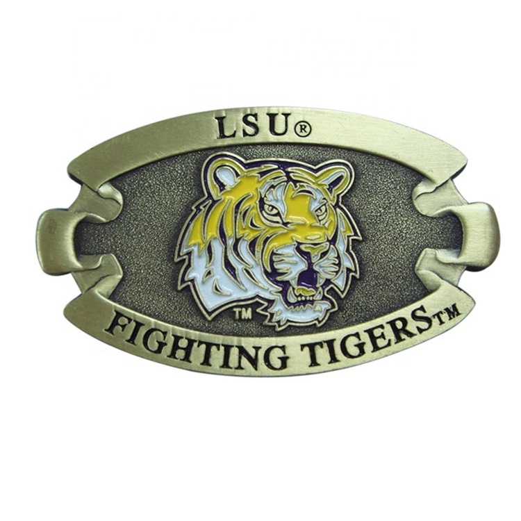 Western Types Reversible Stainless Steel Metal Tiger Head Belt Buckle