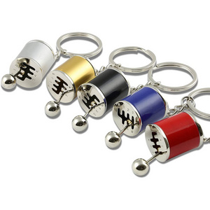 Wholesale Auto Part Model Metal Keychain Six Speed Manual Gearbox keychain 3D Car Keychain