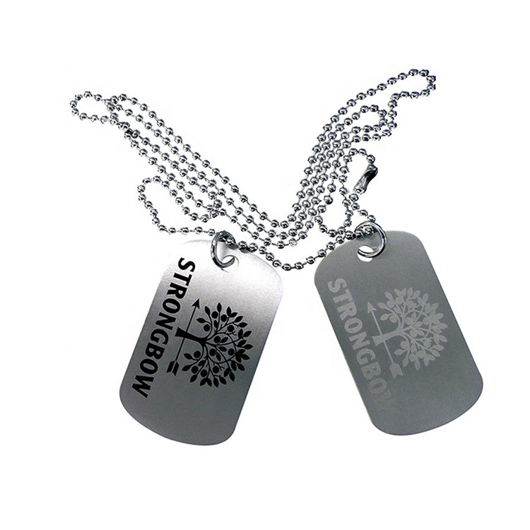 Custom Made Laser Engraved Stainless Steel Laser Engraved Dog Tag