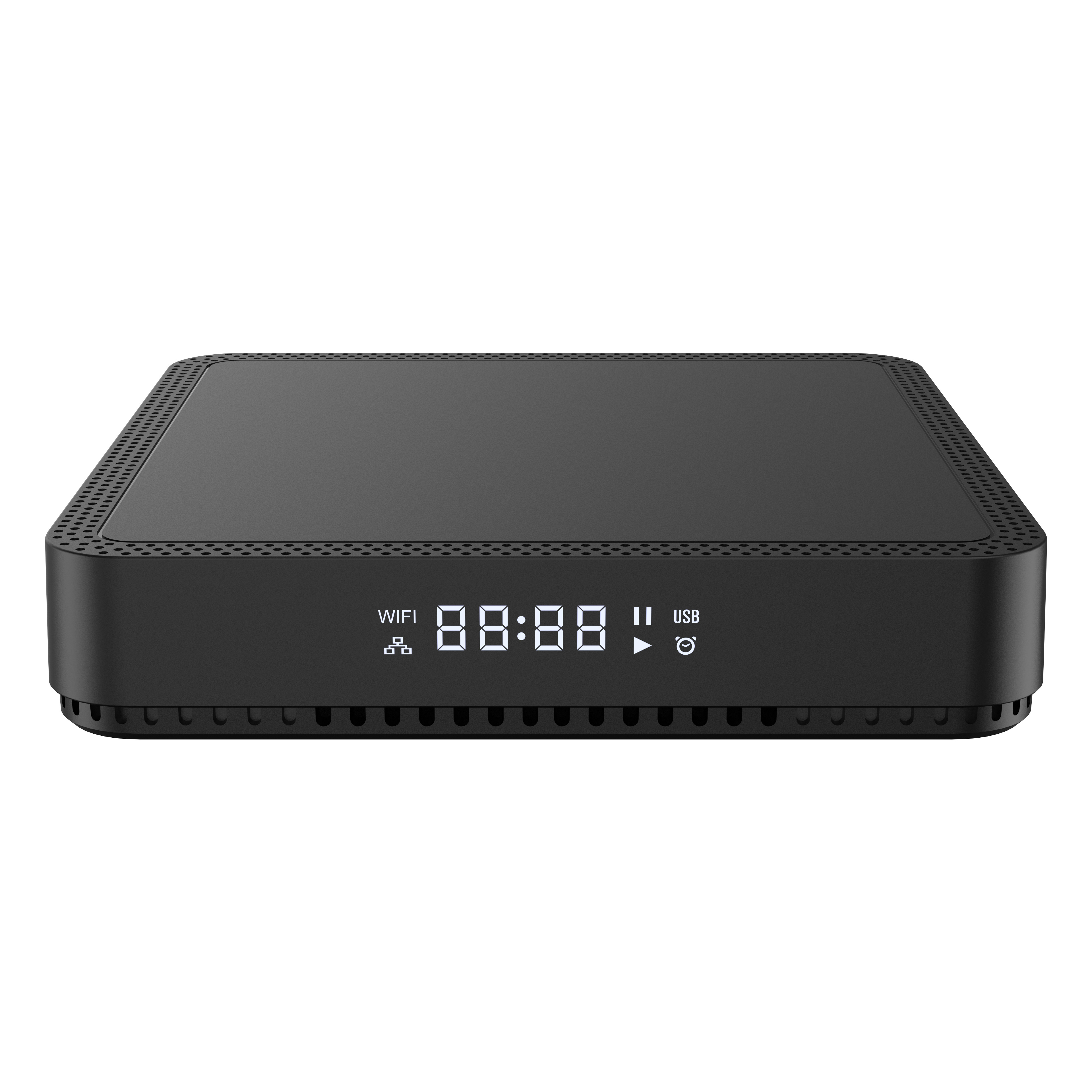 Digital display smart tv box 2.4/5G dual wifi with root permission auto frame rate 4k HD media player tv box