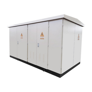 prefabricated  power compact substation box transformer substation electrical equipment for power substation