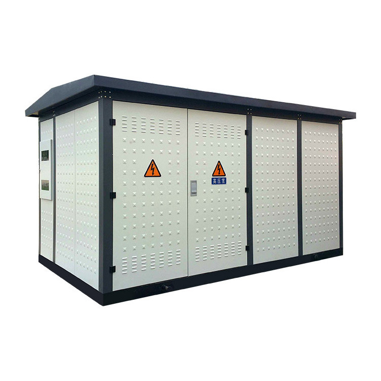 prefabricated  power compact substation box transformer substation electrical equipment for power substation