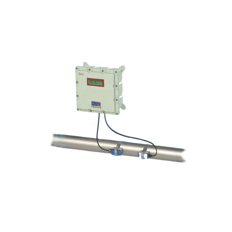 KUF61 Wall Mounted Non-destructive Installation Ultrasonic Flow Meter For Fluid Measurement